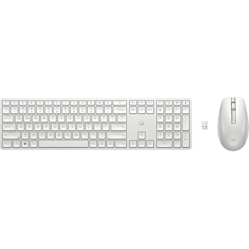 HyperX HP 650 Wit | Draadloze Muis en Toetsenbordcombo | QWERTY | Open Box (refurbished)