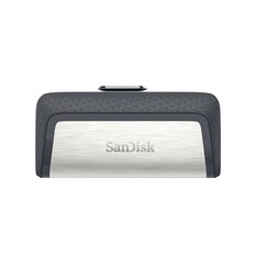 SanDisk Ganda UltraType | 256GB USB-C 3.2 & USB-A 3.2 Flash Drive | Zilver
