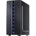 Inter-Tech Thunder Blue Light | Midi Tower Case | Zwart | RENEWED (refurbished)