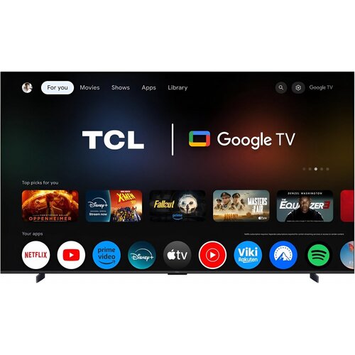 TCL 98T8C | 98” 4K QLED | 144Hz Motion | Dolby Vision & Dolby Atmos | Google TV & WiFi (2025) | OPEN BOX (refurbished)