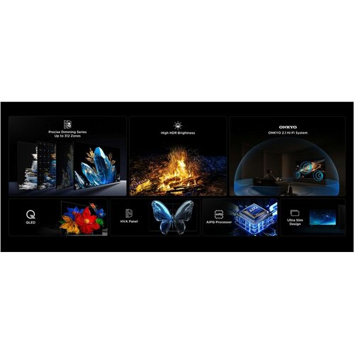 TCL 50C6KS | 50" 4K Ultra HD Mini LED Smart TV | Google TV | Dolby Vision | 60Hz (2025)