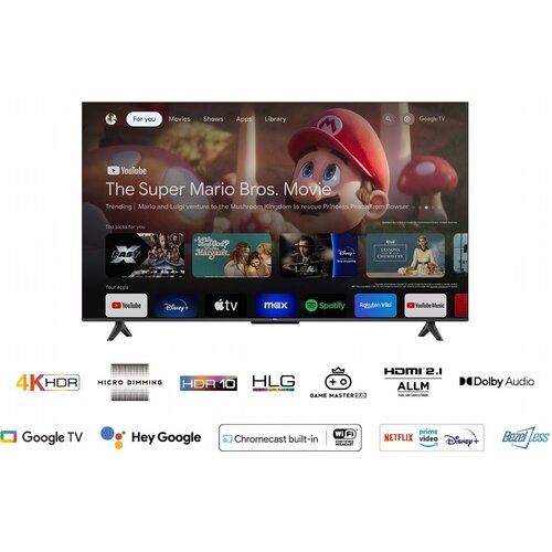 TCL 50P61B 50" | 4K Ultra HD LED Smart TV | Google TV + Wifi | HDR10 | 60Hz