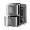 Ninja SL400EU Double Stack XL | Heteluchtfriteuse | Dubbel 9,5 l | 2470 W | Zwart, Grijs