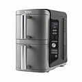Ninja SL400EU Double Stack XL | Heteluchtfriteuse | Dubbel 9,5 l | 2470 W | Zwart, Grijs