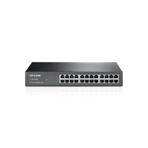 TP-Link TL-SF1024D | 24-poorts 10/100Mbps Unmanaged Switch | Auto MDI/MDIX | Energie-efficiënt | Rack-monteerbaar | Returned (refurbished)
