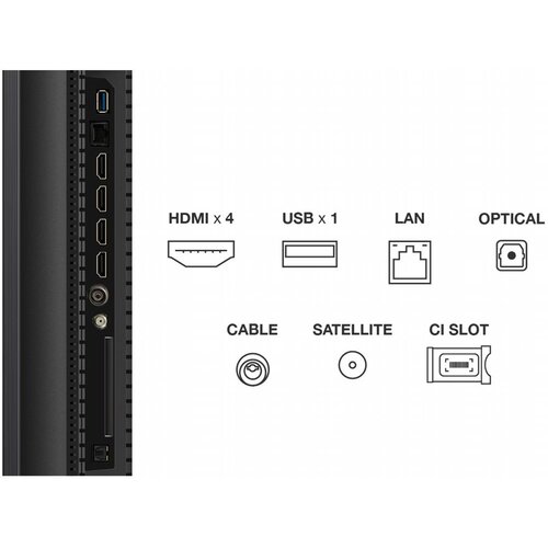 TCL 50Q7C | 50" 4K Ultra HD QD-MiniLED | 120Hz | Google TV | Dolby Vision | HDMI 2.1 | Smart TV
