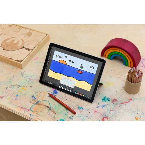 Microsoft Surface Go 2 | 10.5" Touch (1920x1280) | Intel Pentium Gold 4425Y | 4GB RAM | 64GB eMMC | Windows 10 Professional | Zilver | OPEN BOX (refurbished)