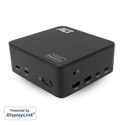 ACT Universeel USB-C Dockingstation | 4K | 3 Monitoren via HDMI en DisplayPort | DisplayLink