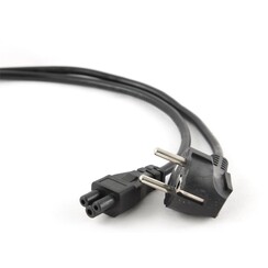 PC-186-ML12 | 3 m Stroomkabel | Schuko (CEE 7/7) naar C5 (Mickey Mouse) | Zwart | VDE-goedgekeurd | 10A / 250V