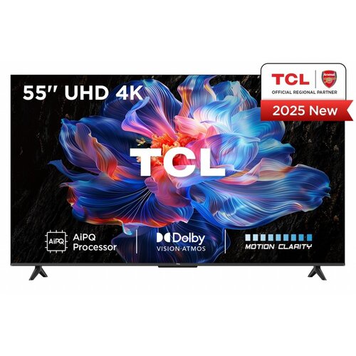 TCL 55V6C | 55" 4K Ultra HD DLED Smart TV | Google TV | Dolby Vision | 60Hz (2025) (refurbished)