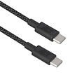 ACT AC3086 | USB 2.0 Kabel | USB-C naar USB-C | 240W | 480Mbps | Zwart | 1 Meter