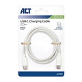 ACT AC3081 | USB 2.0 Kabel | USB-C naar USB-C | 60W | 480Mbps | Wit | 2 Meter