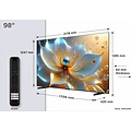 TCL 98T8C | 98” 4K QLED | 144Hz Motion | Dolby Vision & Dolby Atmos | Google TV & WiFi (2025) | OPEN BOX (refurbished)