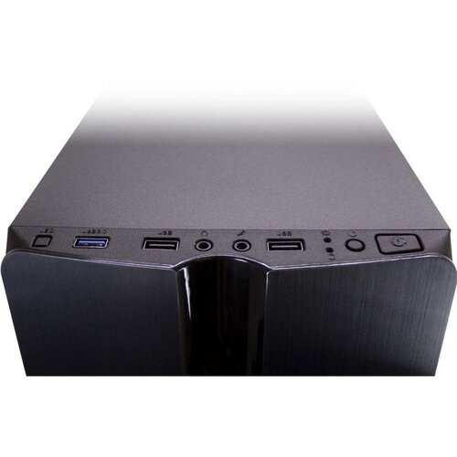 Inter-Tech Thunder Blue Light | Midi Tower Case | Zwart | RENEWED (refurbished)