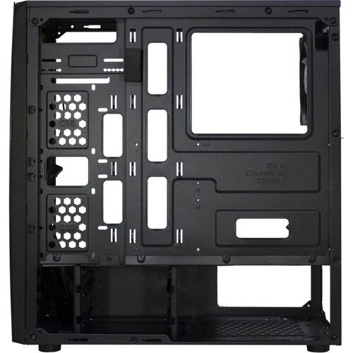 Inter-Tech Thunder Blue Light | Midi Tower Case | Zwart | RENEWED (refurbished)