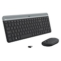 Logitech MK470 Slim Combo | Draadloos Toetsenbord en Muis | QWERTY US International | Grafiet | RETURNED (refurbished)