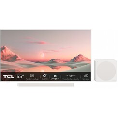 NXTFRAME 55A300PRO | 55" 4K Ultra HD QLED Smart TV | Google TV | Wifi Soundbar & Subwoofer | Dolby Vision IQ | 120Hz Refurbished (refurbished)