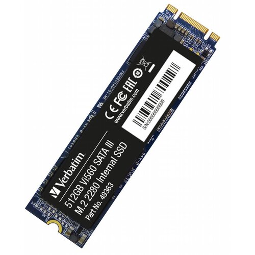 Verbatim Vi560 | 512GB SATA SSD | M.2 | 560MB/s Lezen | 520MB/s Schrijven