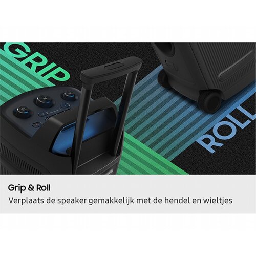 Samsung Sound Tower MX ST50F/XN | Bluetooth Party Speaker | 240W | Tot 18 Uur Accuduur | IPX4 Spatwaterbestendig | Karaoke & Party Lights+