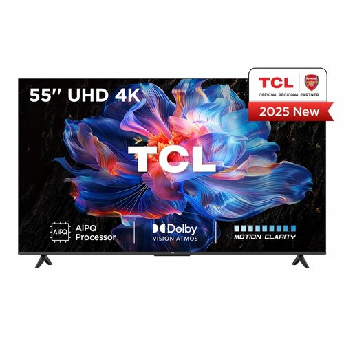 TCL 55V6C | 55" 4K Ultra HD DLED Smart TV | Google TV | Dolby Vision | 60Hz (2025) | OPEN BOX (refurbished)