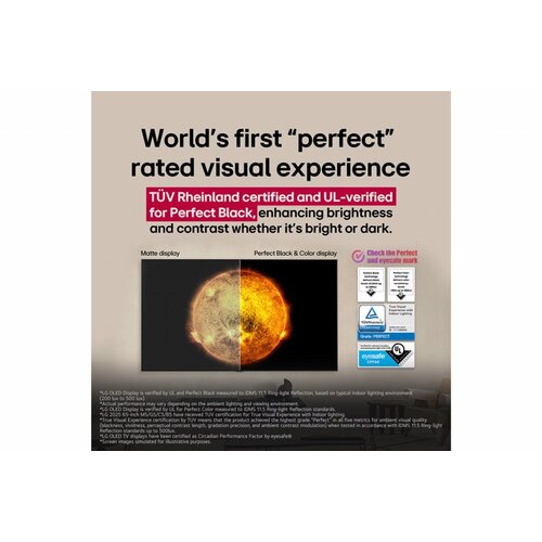 LG OLED evo C5 | 65" 4K OLED Smart TV | 120Hz | Dolby Vision