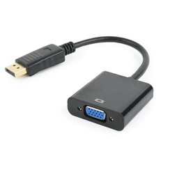 A-DPM-VGAF-02 | DisplayPort naar VGA Adapter | Zwart