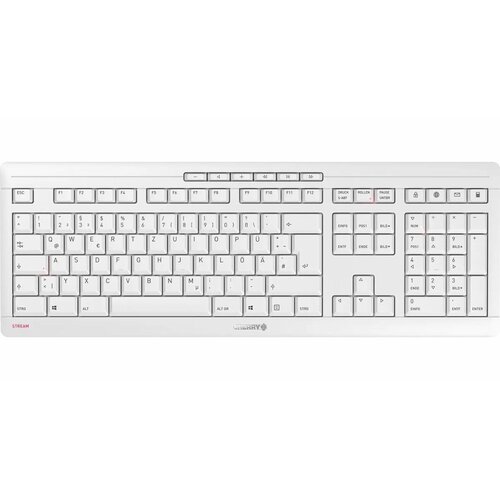 Cherry Stream Desktop Recharge | Draadloos Toetsenbord en Muis | Grijs | USB Receiver