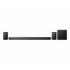 HW-Q930H Q-Series | 9.1.4-kanaals Dolby Atmos Soundbar | Draadloze Subwoofer & Rear Speakers | HDMI eARC | Zwart