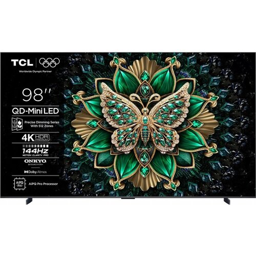 TCL 98C61K | 98" 4K QD-Mini LED Smart TV | Google TV | 120Hz | Dolby Vision IQ