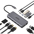 Acer 12-in-1 USB-C Docking Station | Dual HDMI | DisplayPort | Gigabit Ethernet | USB 3.2 Gen 1