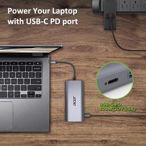 Acer 12-in-1 USB-C Docking Station | Dual HDMI | DisplayPort | Gigabit Ethernet | USB 3.2 Gen 1