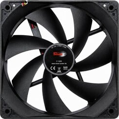Sinan F-120-S | 120mm Case Fan | 3-Pin | Zwart