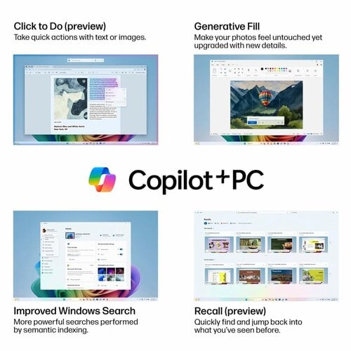 Hewlett Packard HP OmniBook 3 NGAI | 15.6" Full HD IPS Touch | AMD Ryzen AI 5 330 | 16GB DDR5 | 512GB SSD | Copilot+ | Windows 11 Home | Zilver