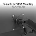 ACT AC8314 Monitorarm Essentials | Verstelbare Monitor-bureaubeugel | Tot 35" | Max 2x 9 kg | VESA 75x75 / 100x100 | 2 Monitoren | Gasveer | OPEN BOX (refurbished)