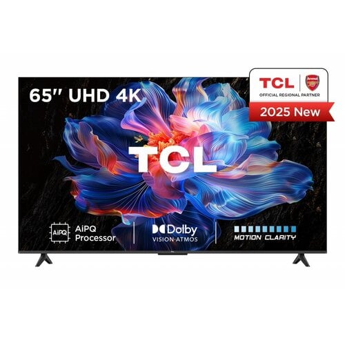 TCL 65V6C | 65" 4K Ultra HD DLED Smart TV | Google TV | Dolby Vision | 60Hz (2025) | OPEN BOX (refurbished)