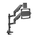 ACT AC8341 Premium | Verstelbare Monitor-bureaubeugel | Tot 49" | Max 20kg | VESA 100x100 | 1 Monitor en Laptop