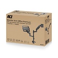 ACT AC8341 Premium | Verstelbare Monitor-bureaubeugel | Tot 49" | Max 20kg | VESA 100x100 | 1 Monitor en Laptop