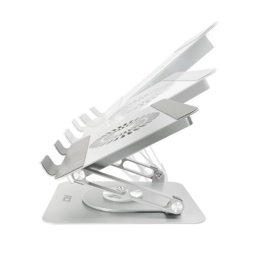 ACT AC8106 | 360° Draaibare Laptopstandaard | Met Ventilator | Traploos Verstelbaar