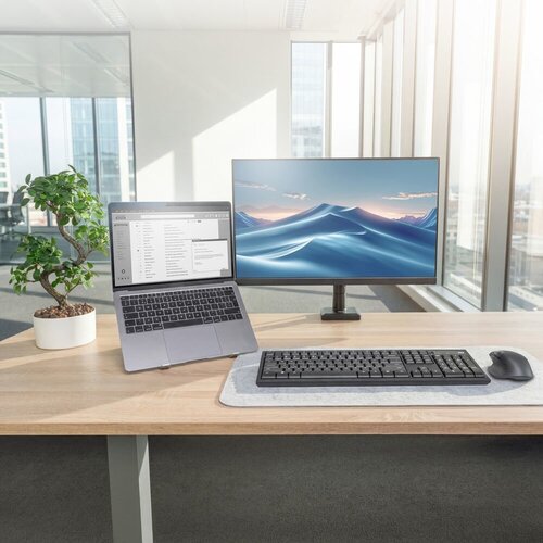 ACT AC8121 | Inklapbare Laptopstandaard tot 15,6" | 7 Verstelbare Standen | Metaal | Inclusief Reistas