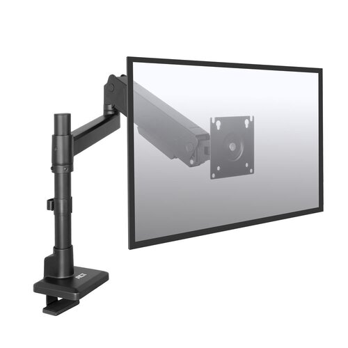ACT AC8329 | Monitorarm tot 45" en 16kg | Gasveer | VESA 75x75 / 100x100 | Bureauklem en Doorvoermontage