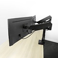 ACT AC8330 | Monitorarm voor 2 Monitoren tot 34" | 16kg per Scherm | Gasveer | VESA 75x75 / 100x100