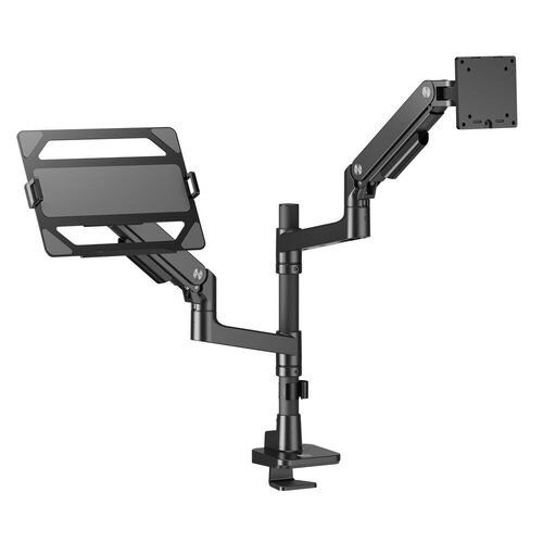 ACT AC8341 Premium | Verstelbare Monitor-bureaubeugel | Tot 49" | Max 20kg | VESA 100x100 | 1 Monitor en Laptop | OPEN BOX (refurbished)