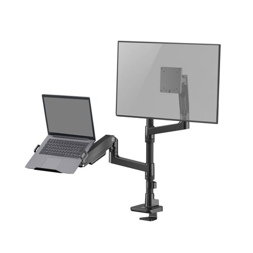 ACT AC8341 Premium | Verstelbare Monitor-bureaubeugel | Tot 49" | Max 20kg | VESA 100x100 | 1 Monitor en Laptop | OPEN BOX (refurbished)