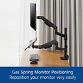 ACT AC8341 Premium | Verstelbare Monitor-bureaubeugel | Tot 49" | Max 20kg | VESA 100x100 | 1 Monitor en Laptop | OPEN BOX (refurbished)