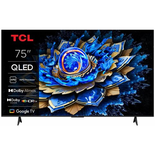 TCL 75T69C | 75" 4K UHD QLED TV | Dolby Vision & HDR10+ | Google TV