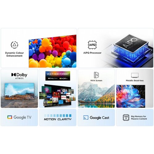 TCL 65V6C | 65" 4K Ultra HD DLED Smart TV | Google TV | Dolby Vision | 60Hz (2025)