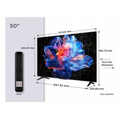 50P6K | 50" 4K UHD LED TV | HDR10 | Google TV