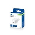 ACT AC2175 | 100W USB-C-lader | 2× USB-C | Power Delivery 3.2 | PPS & AVS | GaNFast