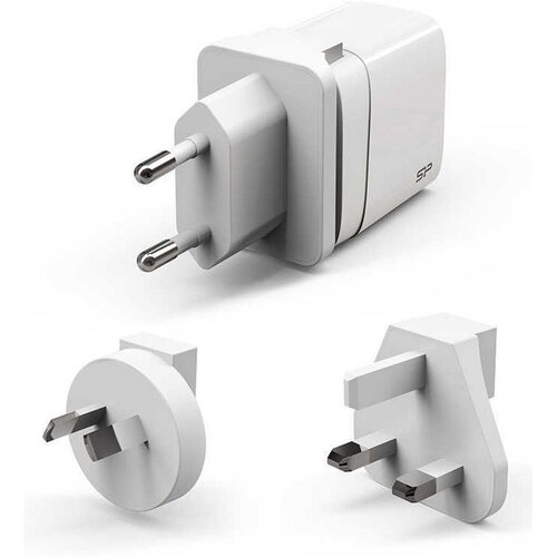 Silicon Power QM16 Oplader | USB-C + USB-A | 20 Watt PD + QC 3.0 | Wit