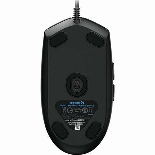 Logitech G102 LIGHTSYNC | 8000 DPI | 6 Knoppen | RGB | Bedrade Gamingmuis | Zwart